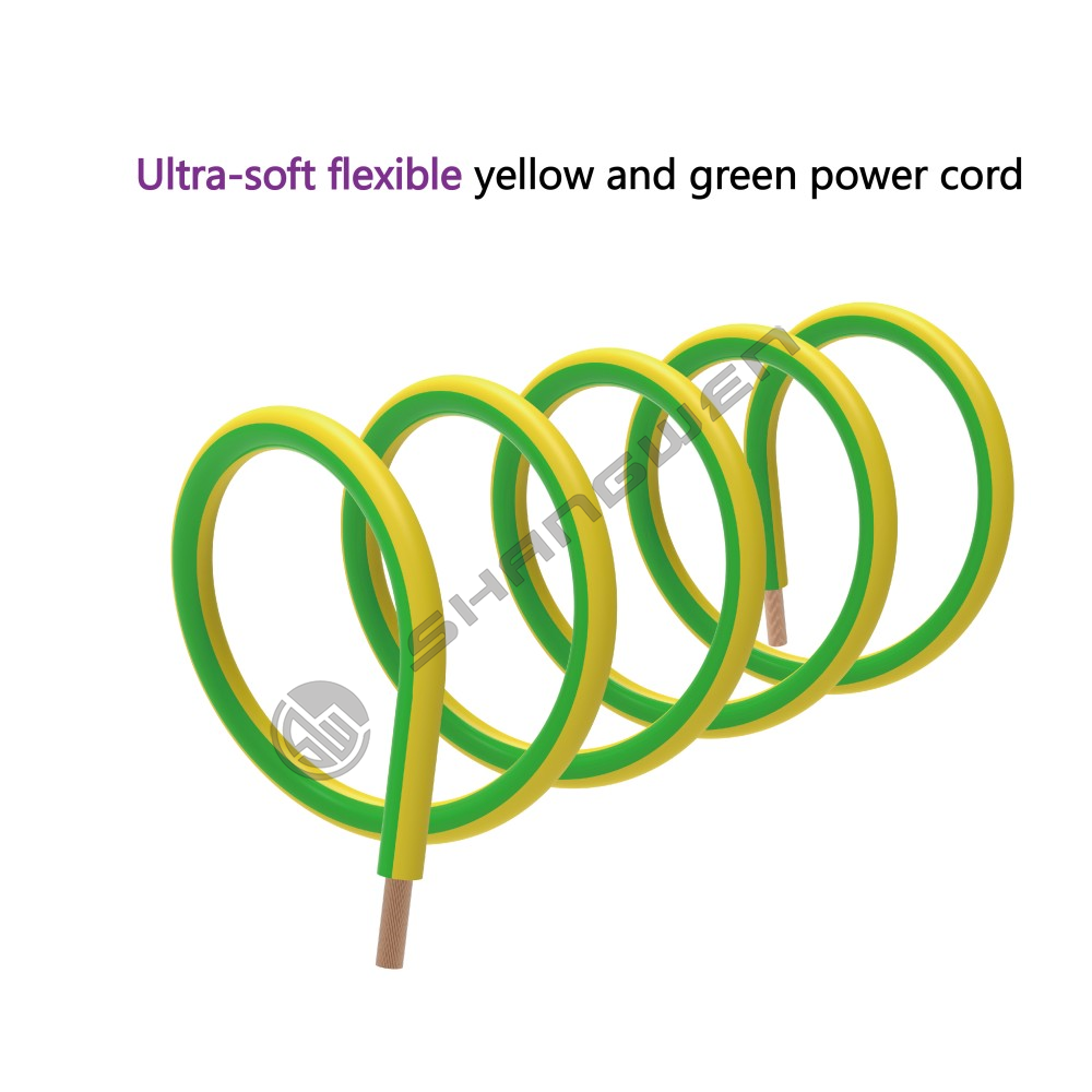 RV 1X1.5mm² yellow and green power cord